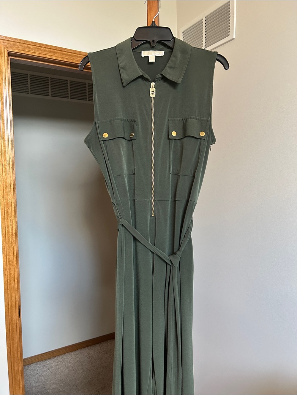 Pre-owned Michael Kors Olive green pantsuit XL